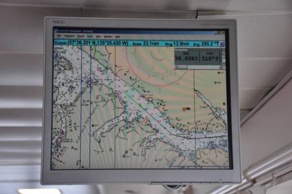 O mapa do nosso caminho pela Inside Passage, entre Junau e Sitka, no sudeste do Alaska